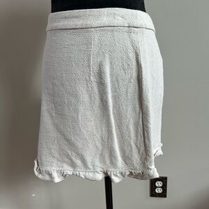 SHEIN Cream Mini Skirt